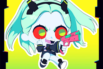 draw cute chibi art illustration