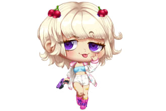 draw cute chibi art illustration