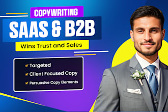 do b2b landing page copywriting, website copy writing