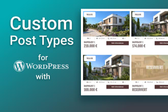 create custom post types and display content on your website