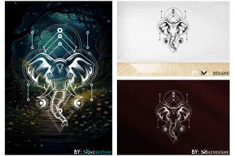 design custom sacred geometry or tattoo design