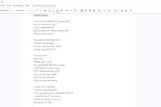 write poetry, and short stories