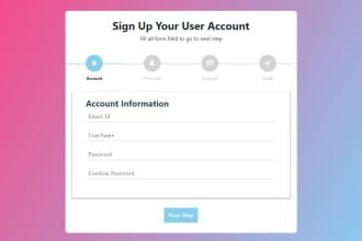create wordpress multi step multipage conditional form