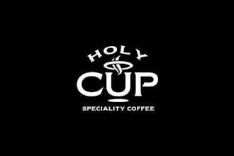 design super attractive better holy cup cafe logo design service