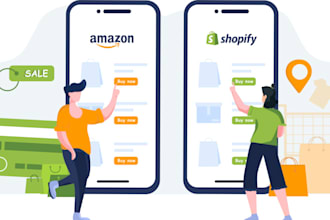 create an e commerce app  design, develop, and help market