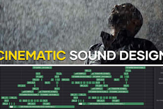 do cinematic sound design, foley and sound effects