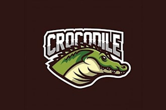 design high quality crocodile logo in high definition