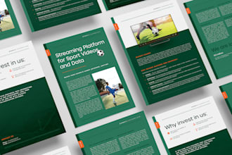 design high quality PDF or digital brochure