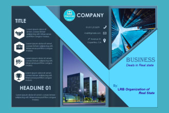 design professional brochuer, business, trifold, church flyer,travel,real estate