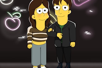draw yourself in a very cool simpsons style