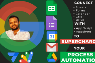do google apps automation using formulas, app script and appsheet