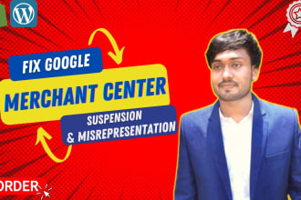 fix google merchant center suspension, misrepresentation, and claim website