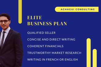 help you write an elite business plan for your startup