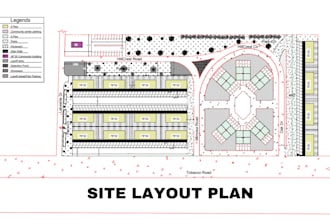 draft 2d site plans, plot plans, grading plans for city permits