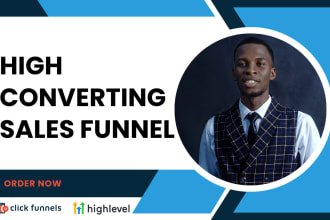 setup high converting sales funnel with automations in clickfunnels, gohighlevel