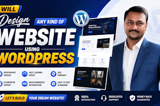 create business websites, news website, creative website with wordpress