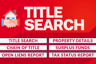 provide real estate property title search and surplus funds all over the USA