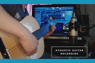 record acoustic guitar , cleanest and professional for your music project
