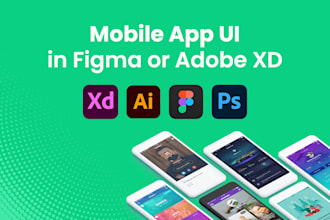 create uxui mobile apps in fgima or xd