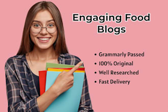 write SEO optimized food articles for your food blog