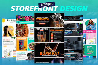 create professional amazon brand store or storefront design