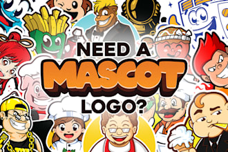 design custom character or mascot logo design