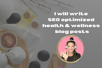 write your health and wellness blog