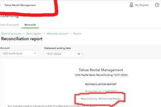 create quickbooks clean up catch up and bank reconciliation