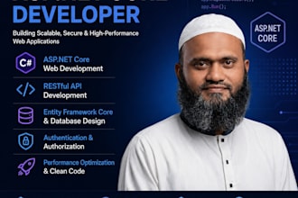 develop asp dot net core mvc web API apps with 13 years experience