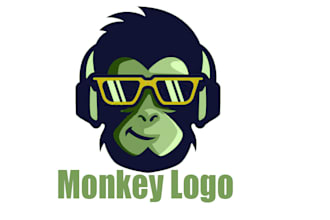 design modern mascot monkey logo with unlimited revisions