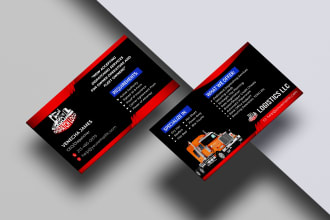 design business cards for dispatcher freight broker and logistics business