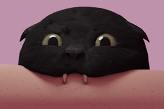 create digital 2d and 3d art, illustrations