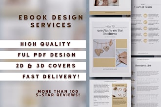 design a high quality lead ebook, book or freebie