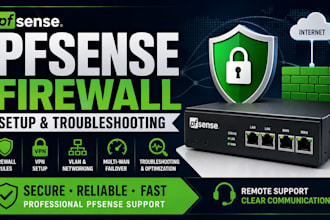 configure and troubleshoot your pfsense firewall and VPN