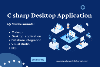 develop c sharp desktop application in visual studio with sql