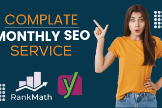 complete monthly SEO service with a package for  google top ranking