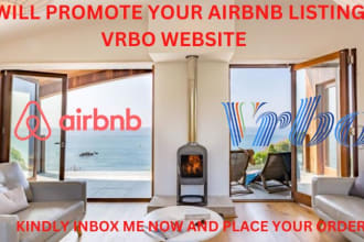 promote airbnb listing, airbnb website, vrbo home listing to get real visitors