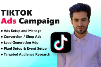 setup and manage tik tok shop and shopify ads campaign