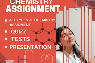 help you in writing chemistry assignments, articles,