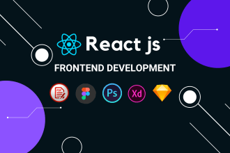 do front end web development in react js and tailwind