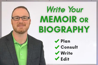 ghostwrite your memoir or biography and tell your life story