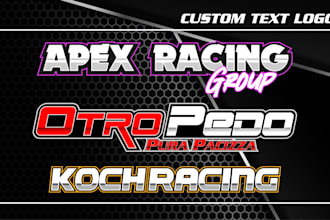 draw automotive and racing logo