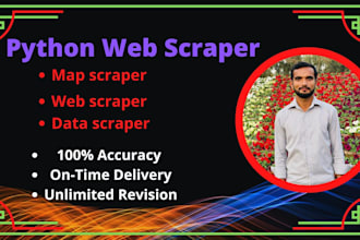 python web scraper, map scraper, email scraper