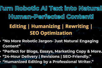 do ai articles to humanize editing and rewriting