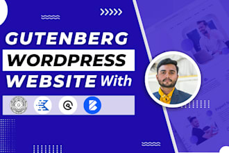 create wordpress website with kadence block and gutenberg block