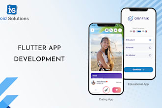 develop flutter app for android and ios