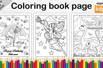 do unique coloring book page for kids