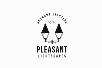 do premium better amazing outdoor lighting company logo in 1 day
