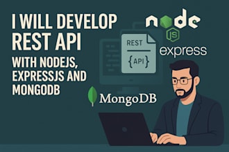 develop rest API with nodejs, expressjs, mongodb and sql