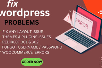 fix any type of wordpress bugs issues